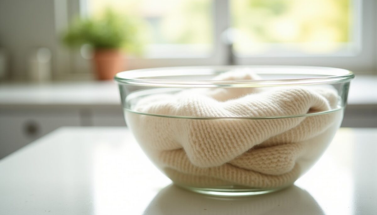 Astuce efficace : redonner sa taille à un pull en cachemire rétréci grâce au vinaigre blanc