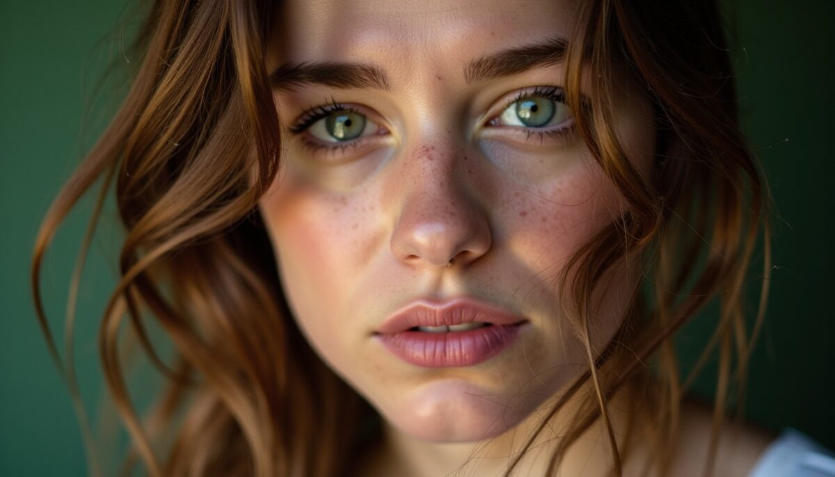 Quelle teinte de cheveux sublime les yeux verts et le teint clair ?