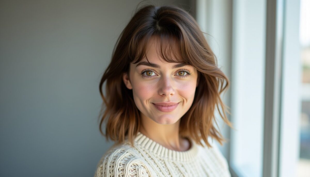 Explorez la coupe mi-longue femme dégradée effilée agrémentée d&rsquo;une frange tendance