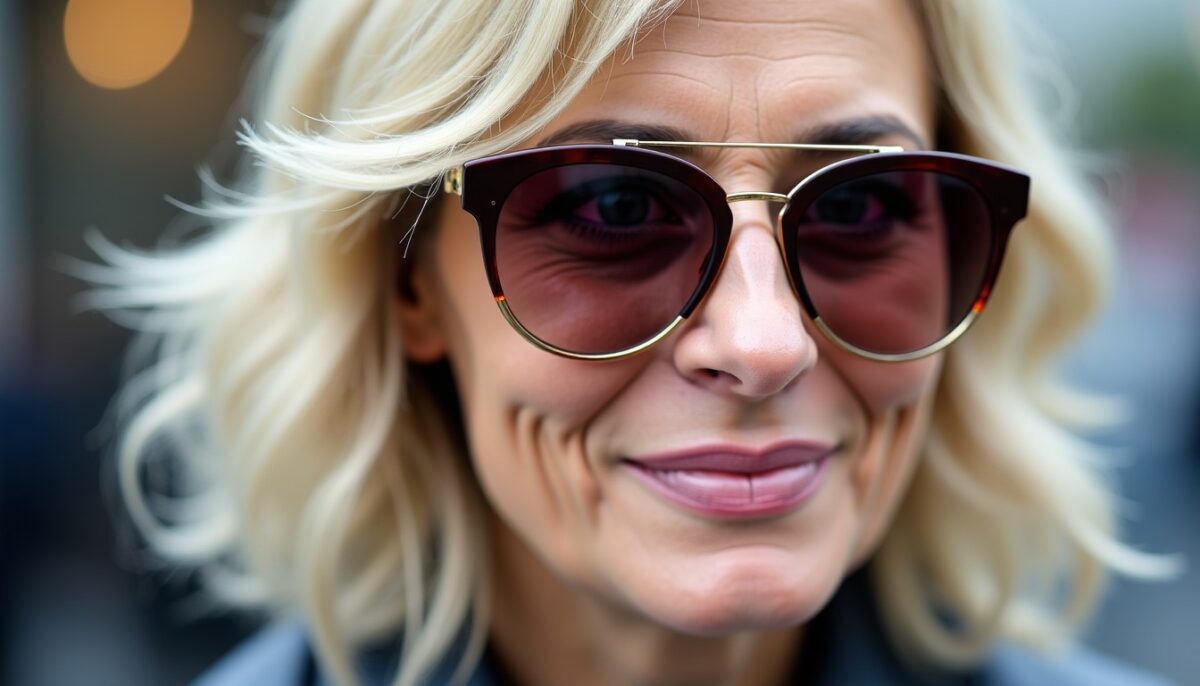 Coiffures élégantes pour femmes de 50 ans portant des lunettes